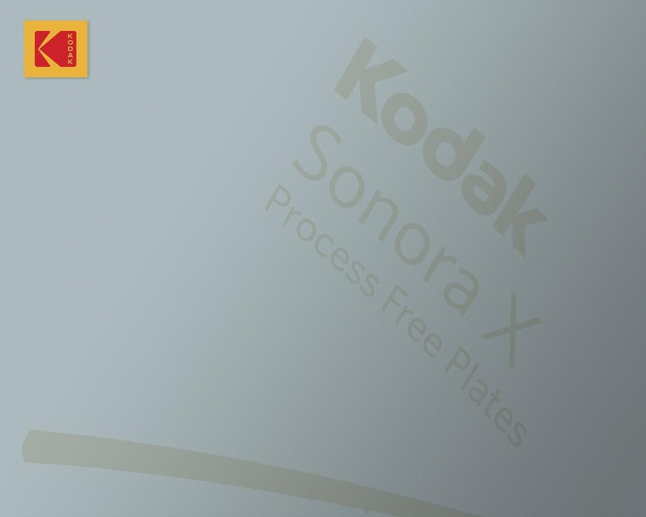 Nouvelle génération de plaques offset sans développement Kodak Sonora